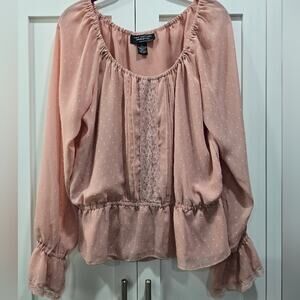 Dusty Mauve Blouse – Size Large (New York City Design Co)